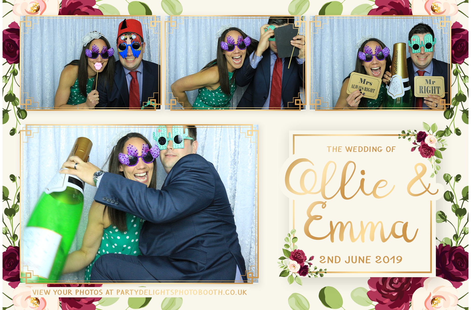 Ollie and Emma’s Wedding - Prints | View more photos from the event at gallery.partydelightsphotobooth.co.uk/u/PartyDelightsPhotoBooth/Ollie-and-Emma’s-Wedding-Prints